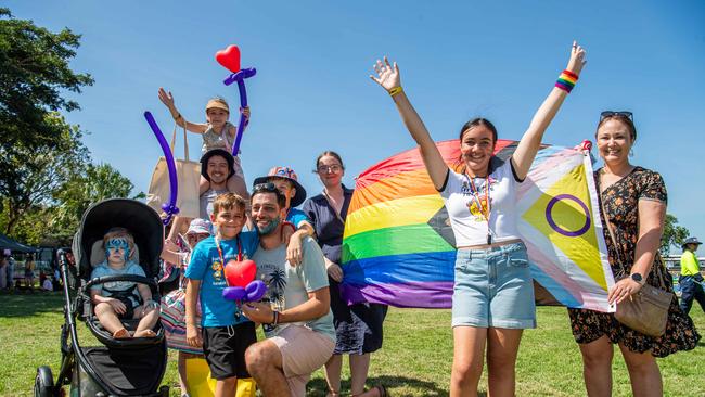 Quan Family as Territorians celebrating all things in 2024 at the Darwin Waterfront. Picture: Pema Tamang Pakhrin