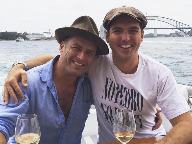 Karl Stefanovic and brother Peter Stefanovic. Picture: Instagram