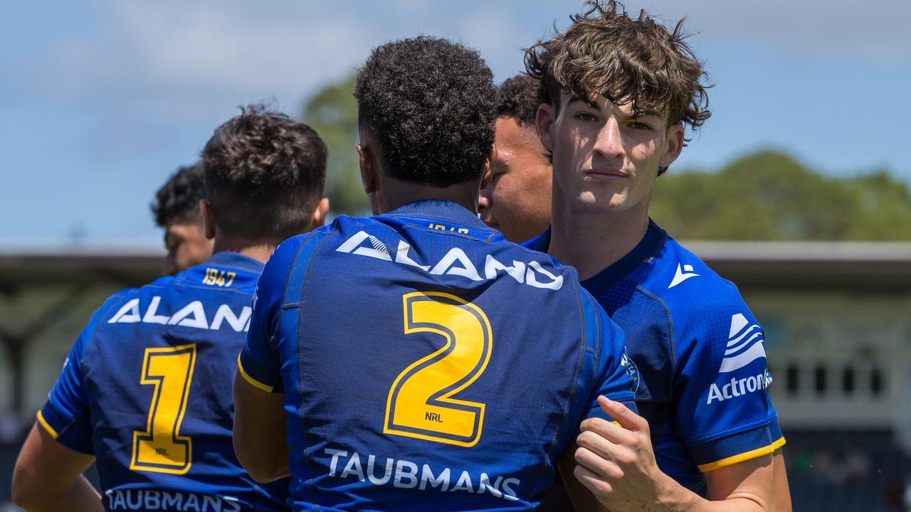 Lincoln Fletcher. Picture: Adam Wrightson Photography. Harold Matthews Cup Round 2. Cronulla Sutherland Sharks vs Parramatta Eels. Pointsbet Stadium. 10 February 2024.