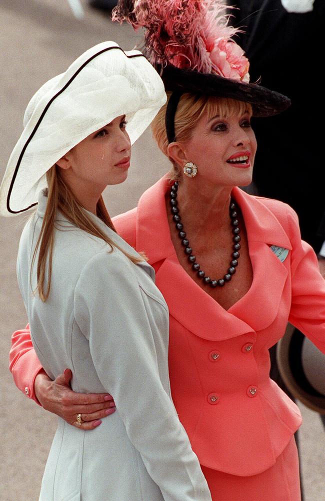 Ivana and Ivanka Trump at the Royal Ascot racing carnival in 1998.