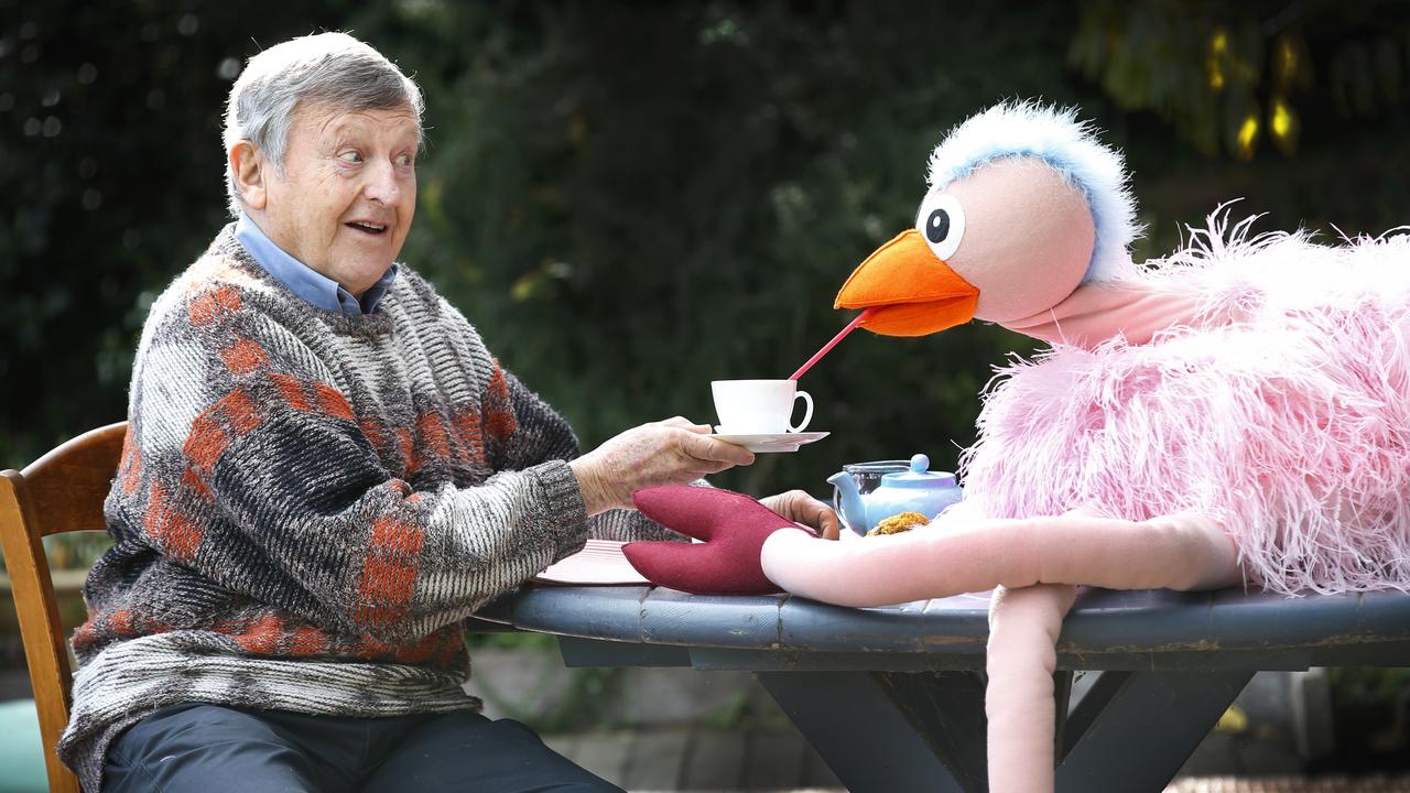 Small-screen legend Ernie Carroll, who created Ossie Ostrich has died 92. Picture: David Caird