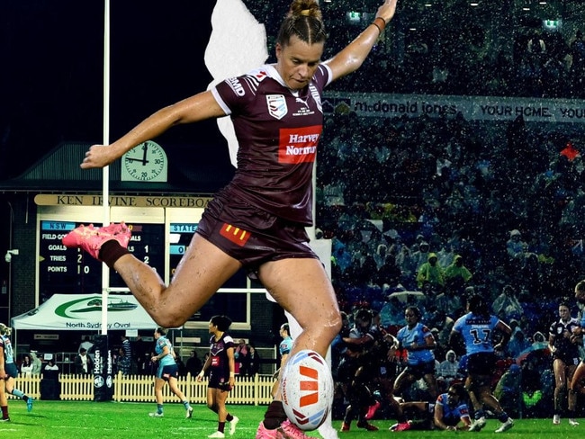 Lauren Brown's field goal has added an extra layer of excitement to the women's Origin series.