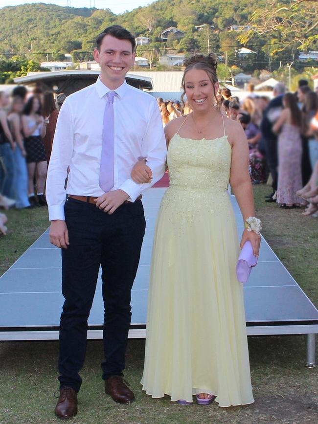 Arielle and Zach at the St Ursula's College Formal. Photo: Contributed