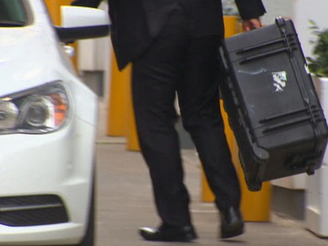 The AFP carried out raids at the Home Affairs department as part of investigation into damaging au pair leaks, in Canberra.Supplied Channel Nine