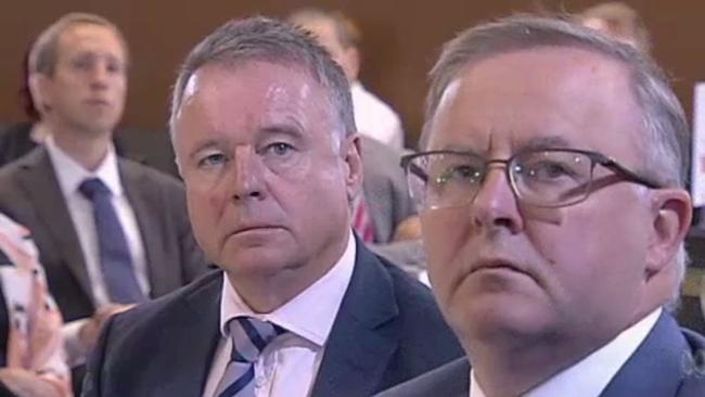 Joel Fitzgibbon, left, pictured with Labor leader Anthony Albanese.