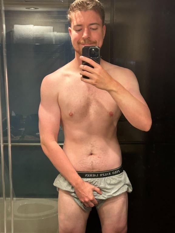 Mr Beast who has previously shared his fitness journey online is going viral. Picture: Instagram/MrBeast