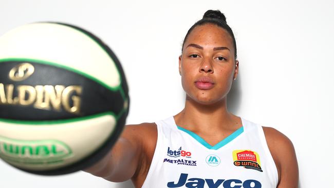 Liz Cambage has been reprimanded by Basketball Australia. Picture: Chris Hyde/Getty Images