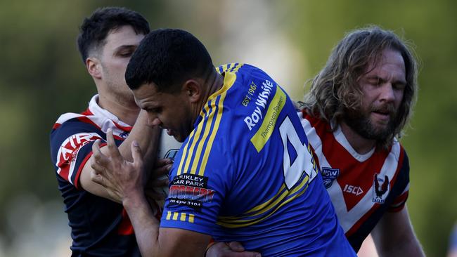 Damon Goolagong in action for Toukley. Erina Eagles v Toukley Hawks first grade during round eight of the 2024 Central Coast Rugby League competition at Erina Oval, June 9, 2024. Picture: Michael Gorton