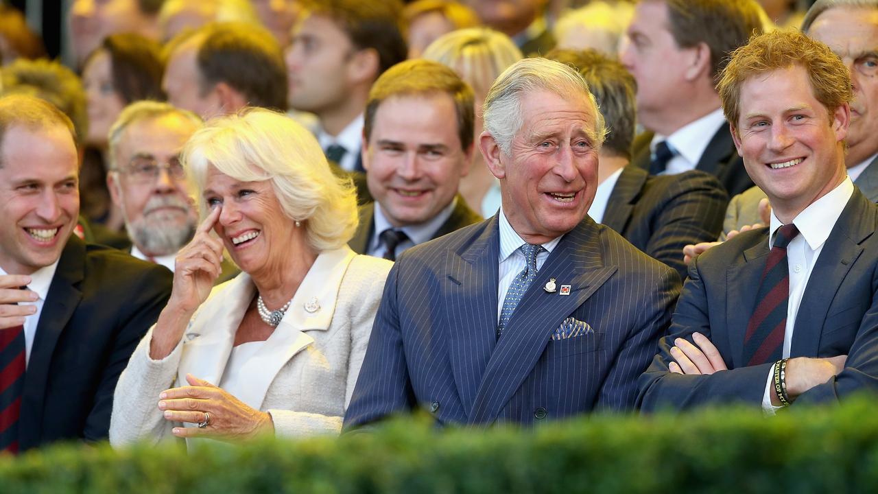 <b>2014:</b> In a pivotal and life-changing moment, Prince Harry launches the Invictus Games alongside his father and brother at London’s Copper Box arena. Ten years later, the event has gone global and is one of his defining achievements. Picture: Getty