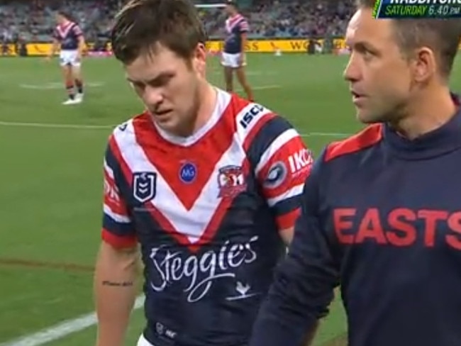 Luke Keary left the field but returned.