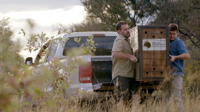 Ben Britton and Don De Swardt with their precious cargo.