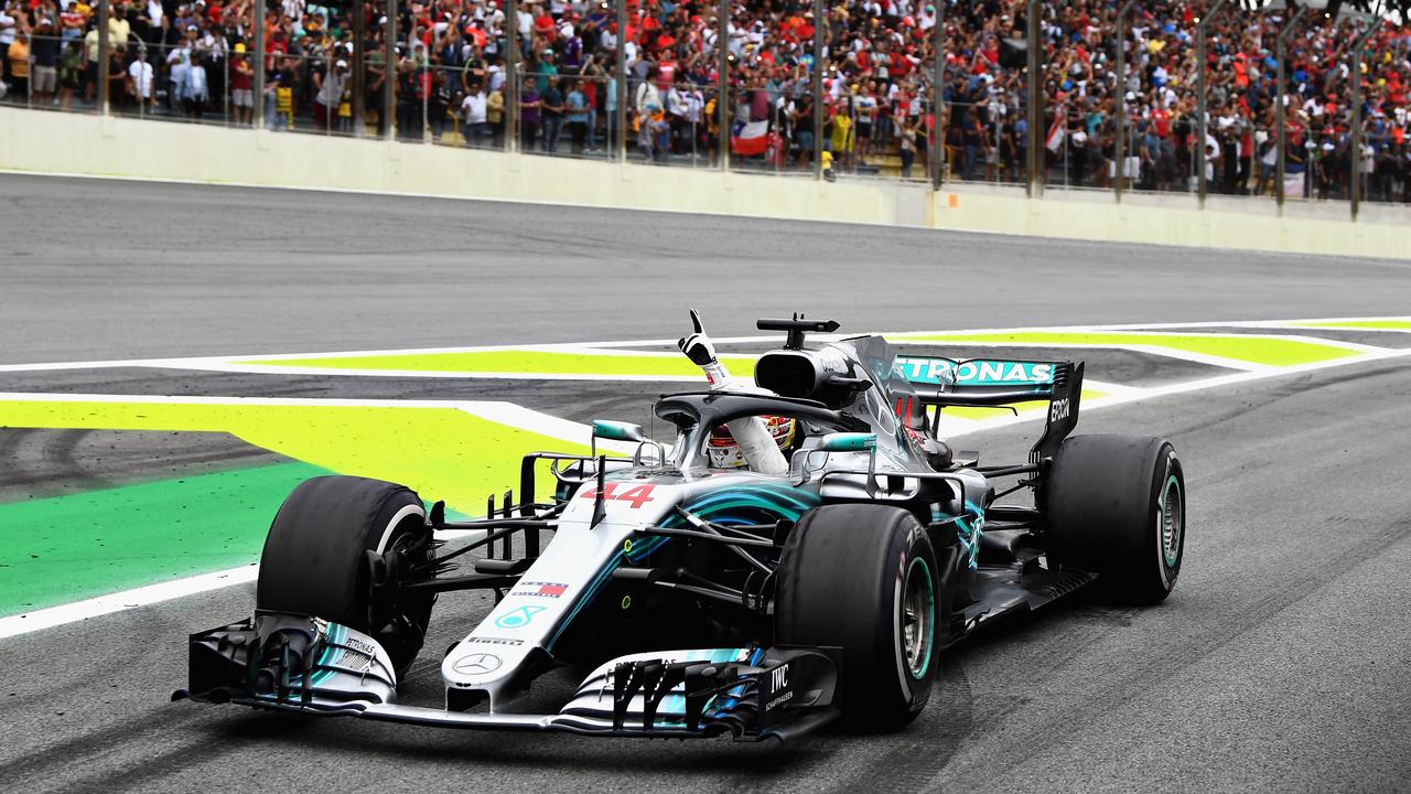 Lewis Hamilton helped guide Mercedes to a fifth-straight constructors’ title.