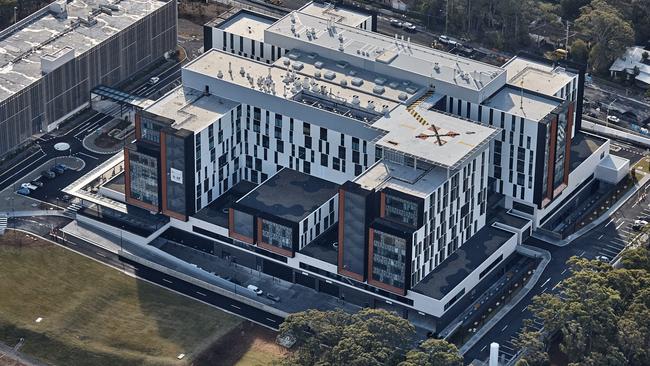 Northern Beaches Hospital from above. Picture: Craig Willoughby