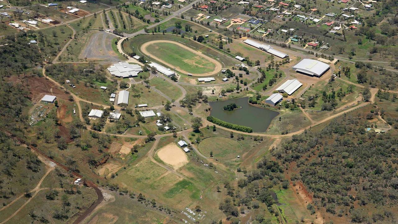 Aerial view of the Toowoomba Showgrounds