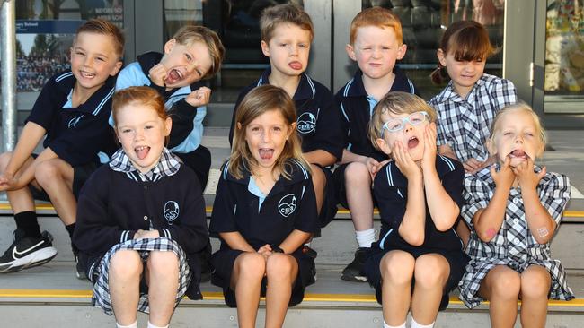Ceres Primary School 2025 Foundation 1M front Kayla Hutton, Bodhi OÃ•Brian, Lenny Grigg, Sachi Turnbull. Back Archer Lansbury, Louie Wright, Jonas Woodford, Riley Sheehan, Lucy Burns