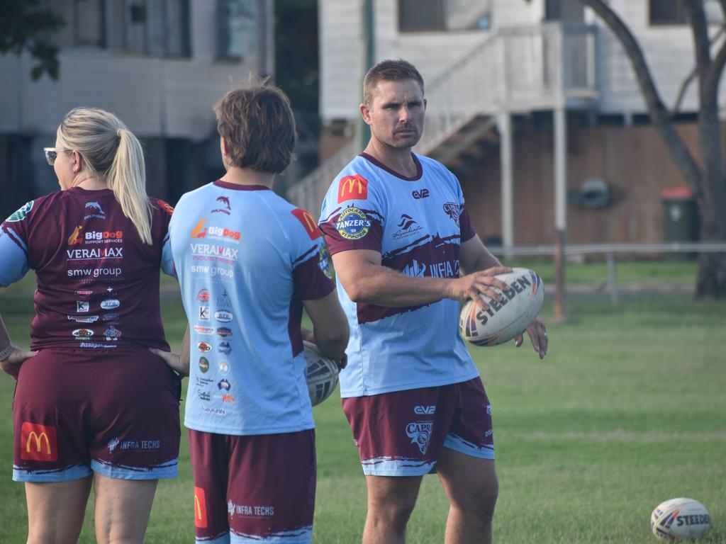 CQ Capras under-19 squad at a pre-season training session at Kettle Park, Rockhampton, on December 18, 2024.