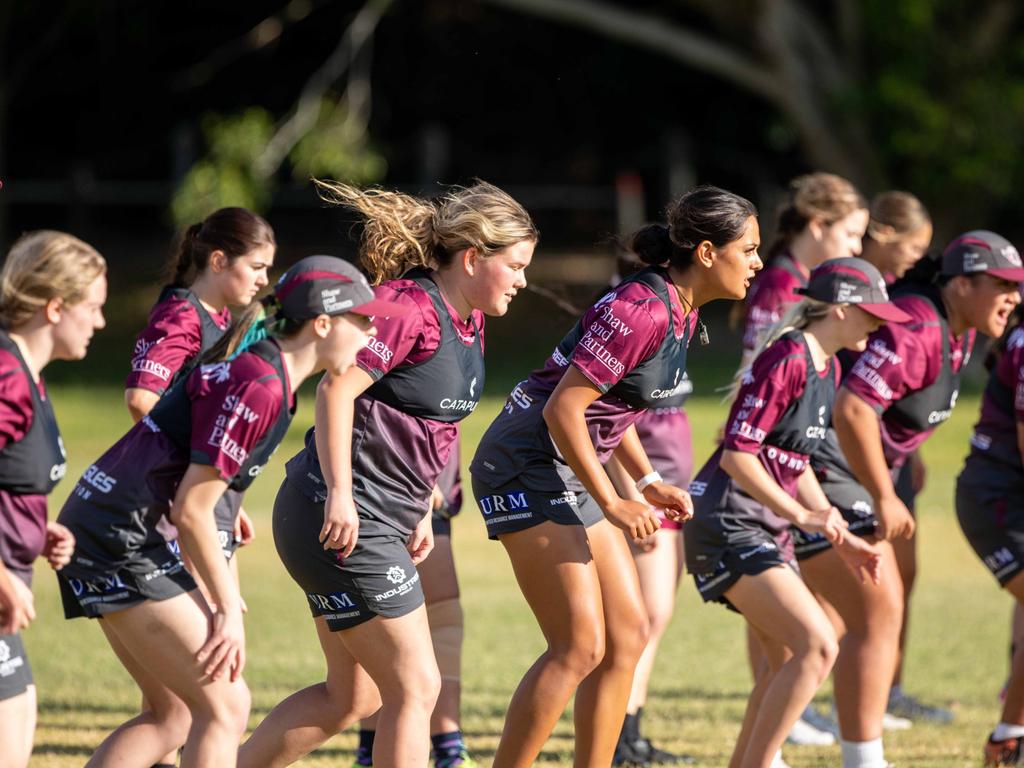 The Manly Warringah Sea Eagles Tarsha Gale Cup team. Picture: Alfred Naupoto/Manly Warringah Sea Eagles