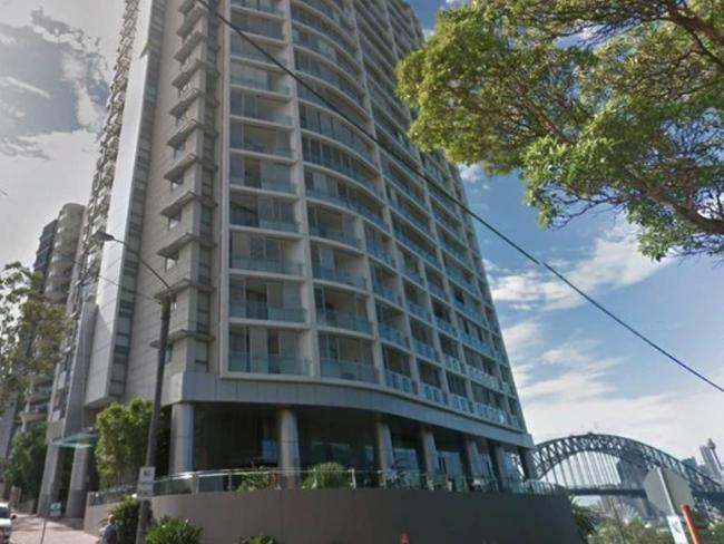 The Milsons Point apartment block where the kidnapping took place.