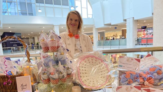 Marie Tesoriero at her stall at Westfield Eastgardens. Picture: supplied