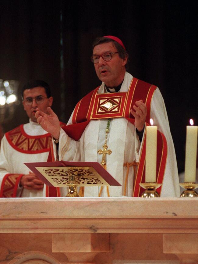 At the new altar at St Patrick’s in 1997.