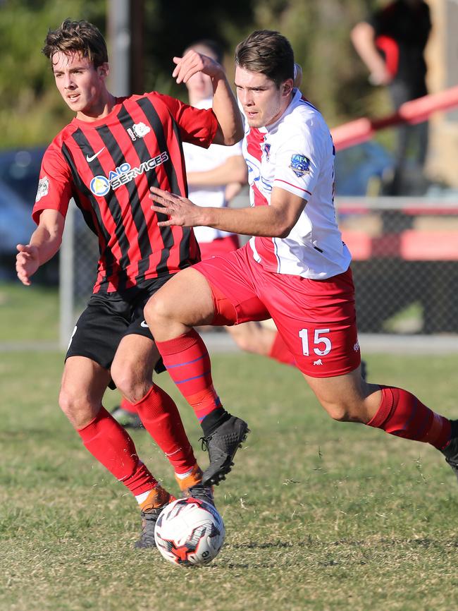 Nerang's Alistair Davis (right). Picture: Glenn Hampson