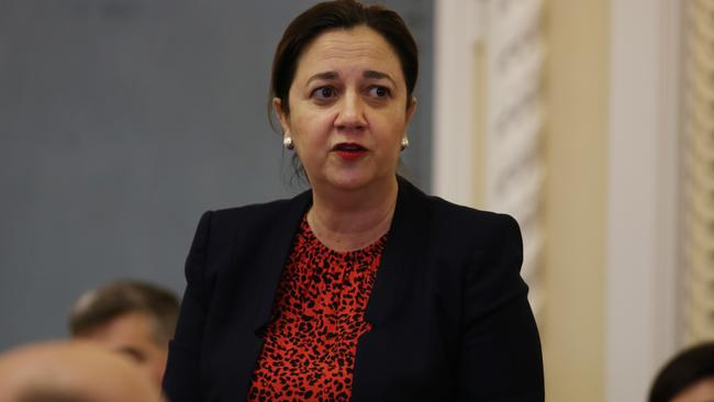 Premier Annastacia Palaszczuk has come under pressure during Question Time over her deputy and chief of staff. Picture: Tara Croser