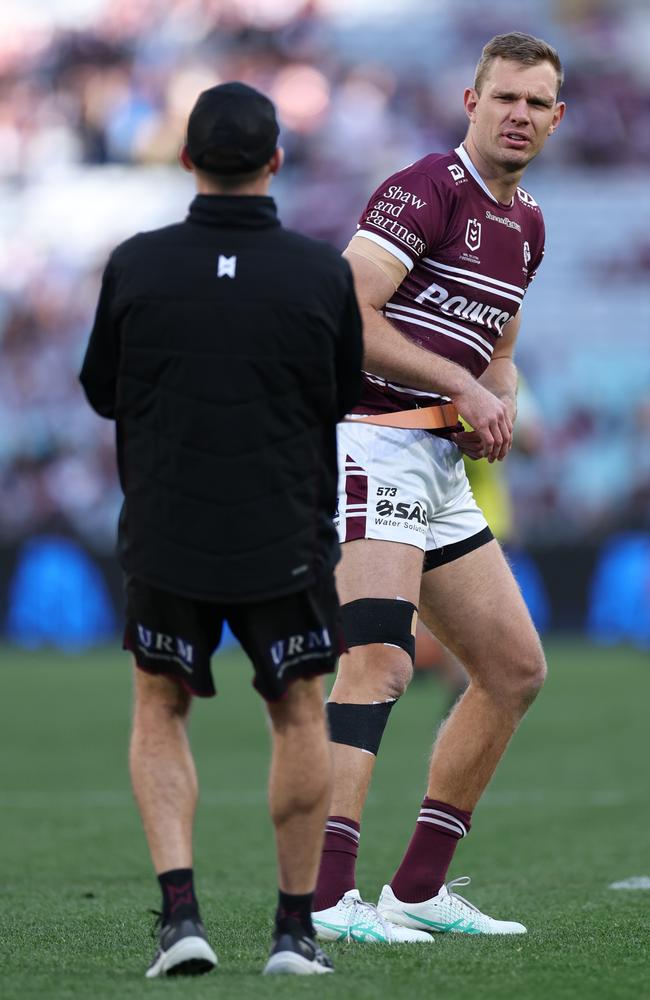 Tom Trbojevic was needled before the game and at halftime. Picture: Cameron Spencer/Getty Images