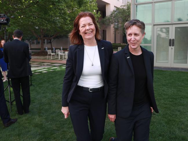 ACTU President Michele O'Neil and ACTU Secretary Sally McManus. Picture: Gary Ramage.