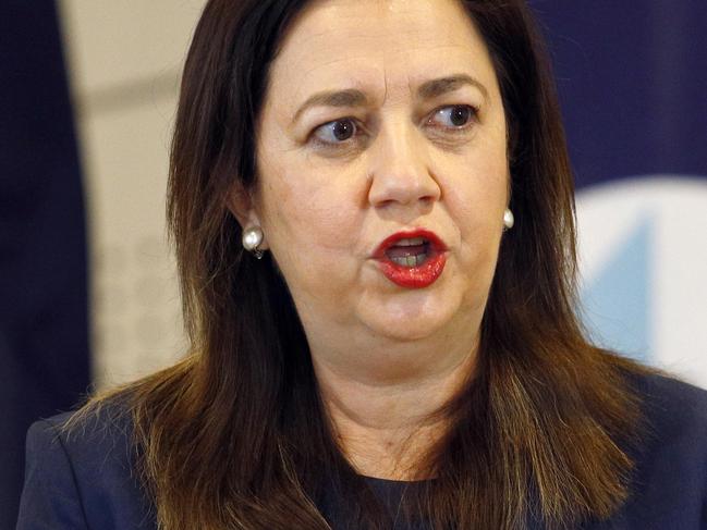 BRISBANE, AUSTRALIA - NewsWire Photos JULY 2, 2021: Queensland Premier Annastacia Palaszczuk during a press conference in Brisbane. Picture: NCA NewsWire/Tertius Pickard