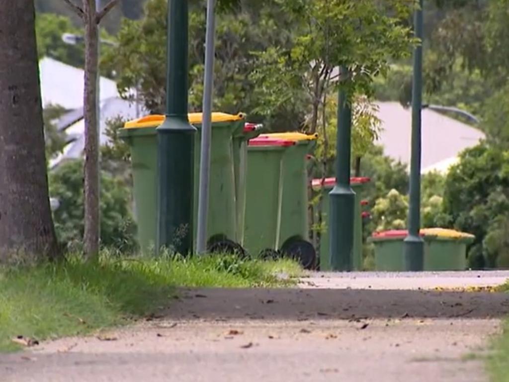 Bins have gone uncollected for days. Picture: 9News.