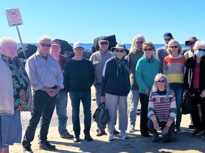 More than 20 Bargara residents lined the foreshore this morning where they discussed the issue and Councilâs public consultation time frames for amendments to building height.