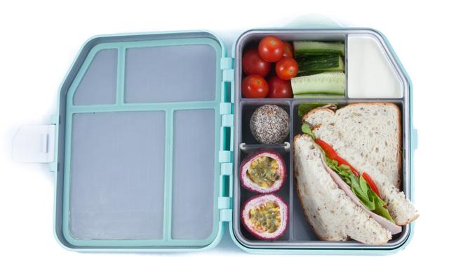 The Boxi lunch box is designed to keep food in separate compartments, fresh and cold, and fit a whole sandwich.