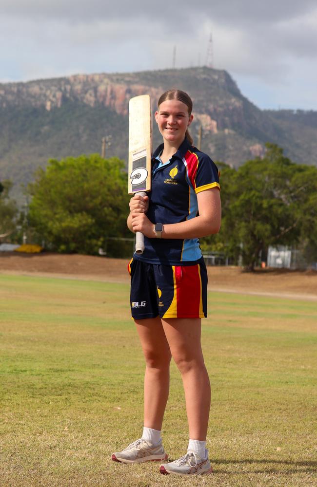 Townsville junior Brooke Morrish - she has also performed for the Scorchers in the Tav’s competition. Picture: Antony Stewart / QLD Cricket