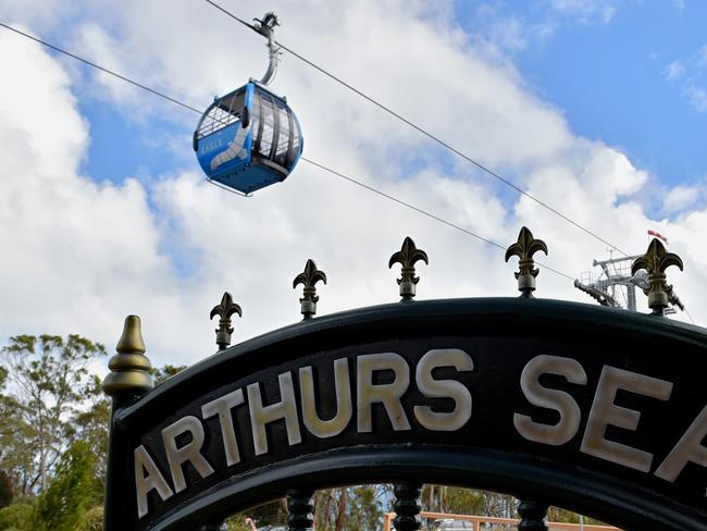 Arthurs Seat new chairlift the Eagle. Picture : Andrew Batsch