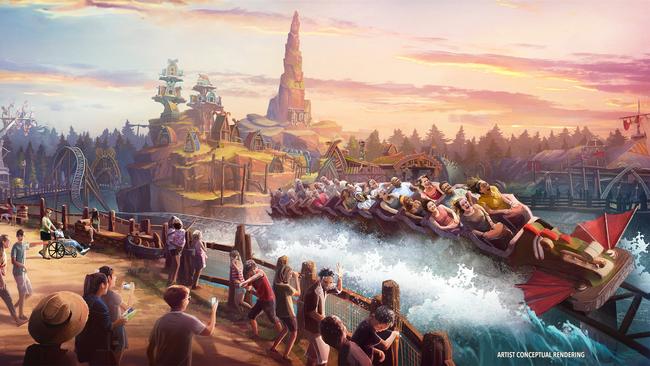 The coaster goes around the perimeter of Berk and even through a the lagoon and is the closest thing you can get to actually flying a dragon. Photo: Universal Epic Universe