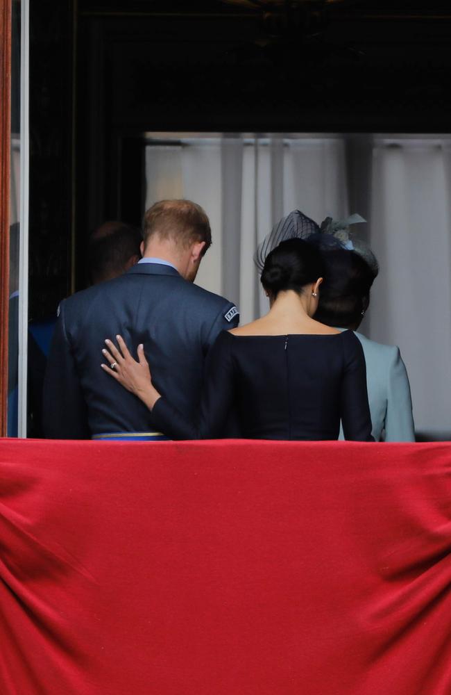 Turning their backs on royal life, Prince Harry and his wife Meghan were given permission to split their time between Britain and Canada while their future was finalised. Picture: Tolga Akmen/AFP