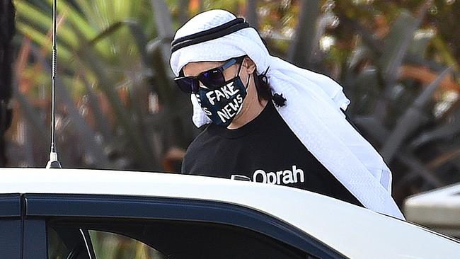 Richard Pusey gets into a cab as he leaves the Melbourne Remand Centre in Ravenhall. Picture: NCA NewsWire / Nicki Connolly