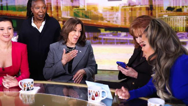 Kamala Harris’ appearance on The View. Not her best moment. Picture: Charley Triballeau / AFP