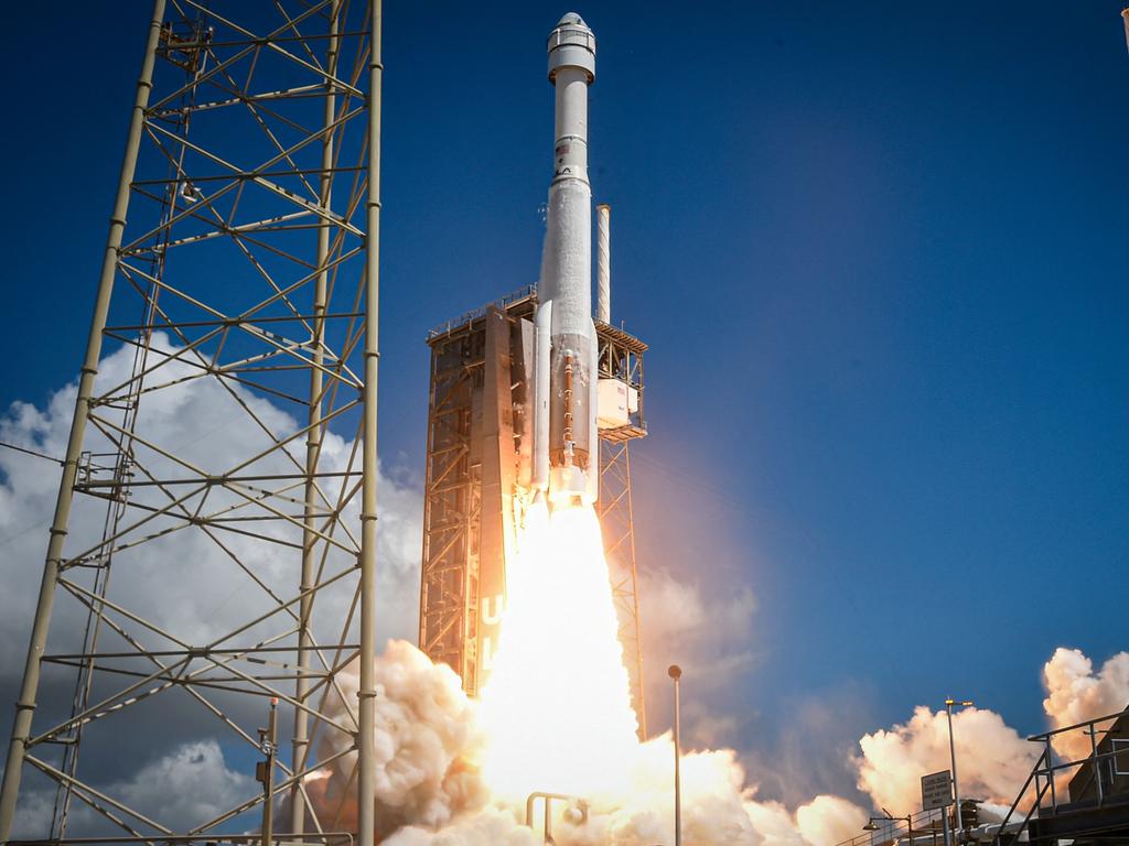 The United Launch Alliance (ULA) Atlas V rocket with Boeing's CST-100 Starliner spacecraft launches. Picture: Miguel J. Rodriguez Carrillo/AFP