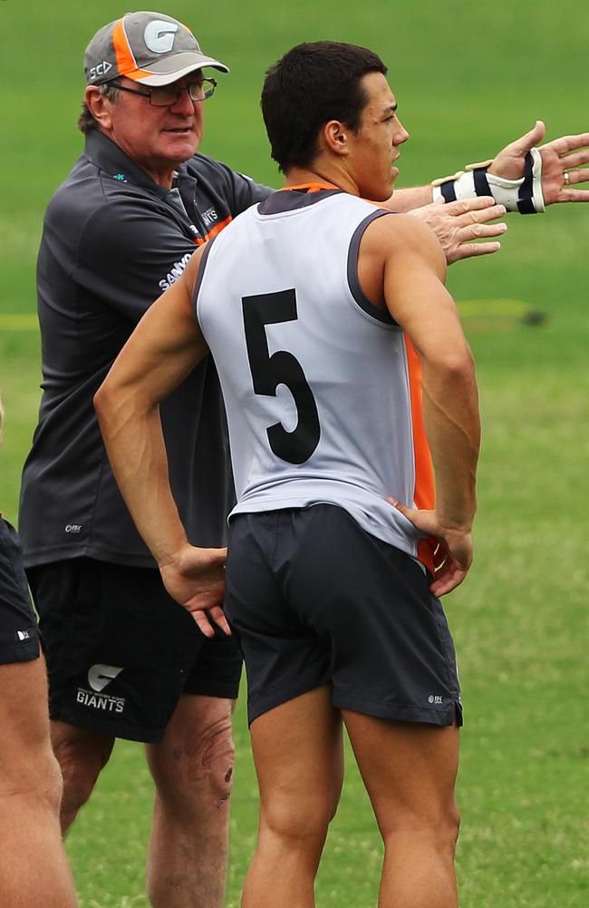 Sheedy coached Dylan Shiel during their time at GWS. 