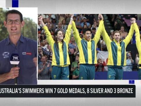 Aussie swimmers claim 7 gold, 8 silver, 3 bronze