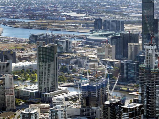 Inner city Melbourne has seen stagnation over the last ten years because Generation Z can't afford to move in. Picture: Brett Hartwig.