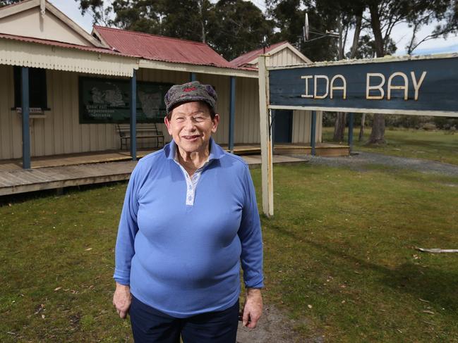 Meg Thornton, now 81, has owned the iconic Ida Bay Railway for years. The Ida Bay Railway is located in Southern Tasmania. Picture: NIKKI DAVIS-JONES