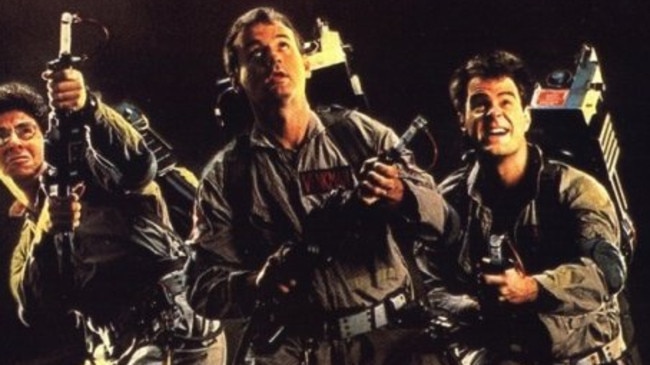 Harold Ramis, Bill Murray and Dan Aykroyd in 1984 film Ghostbusters