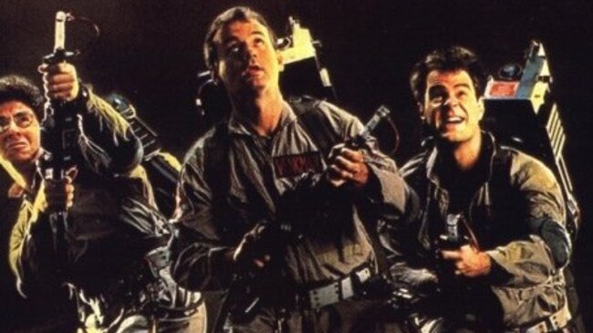 Harold Ramis, Bill Murray and Dan Aykroyd in 1984 film Ghostbusters
