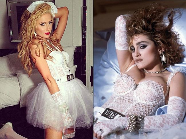 Paris Hilton as Madonna. PIcture: Paris Hilton/Instagram; Supplied