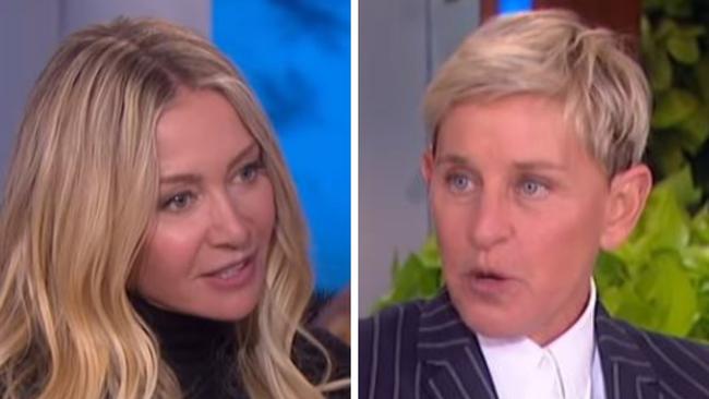 Portia (left) and Ellen sit down on The Ellen Show for the last time.