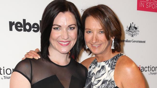 Anna Meares and Layne Beachley, both award winners this week.