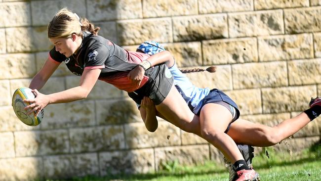 Action at the Australian Schools rugby championships at Knox.