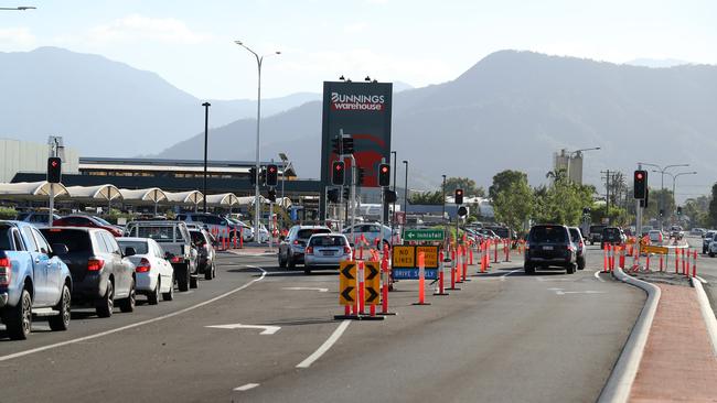 The roundabout at the intersection of Kenny Street and Draper Street (near Bunnings) started operating as a four legged intersection with traffic lights in place in November last year. Picture: Stewart McLean